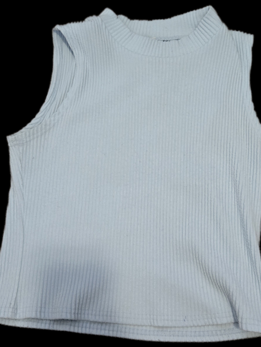 Blue Rain Francesca's Ribbed Sleeveless Tank Top - Light Blue